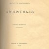 Orientalia: [Стихи]